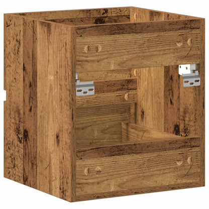 Badezimmer-Waschbeckenschrank Altholz-Optik 41x38,5x45 cm Holzwerkstoff