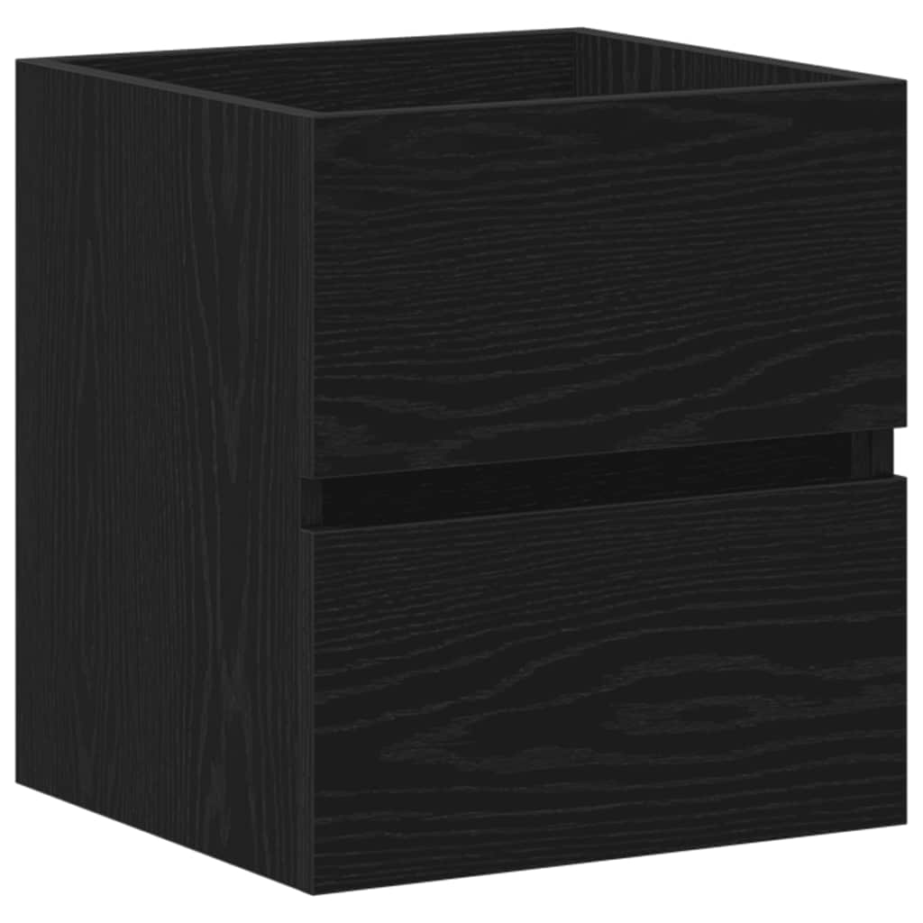 Waschbeckenunterschrank Eiche schwarz 41x38,5x45 cm Holzwerkstoff