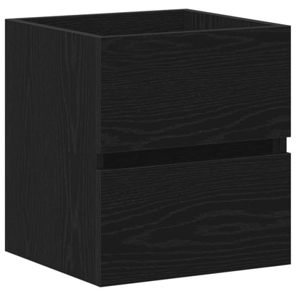 Waschbeckenunterschrank Eiche schwarz 41x38,5x45 cm Holzwerkstoff