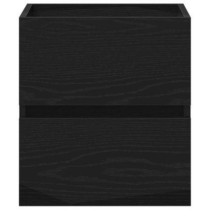 Waschbeckenunterschrank Eiche schwarz 41x38,5x45 cm Holzwerkstoff