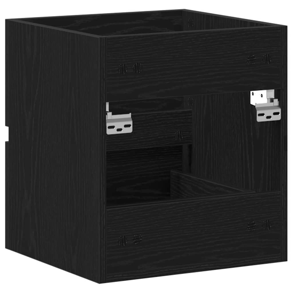 Waschbeckenunterschrank Eiche schwarz 41x38,5x45 cm Holzwerkstoff