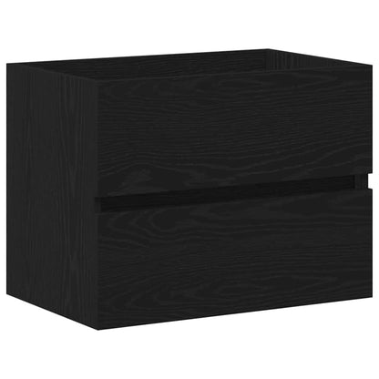 Spülbeckenschrank Schwarz Eiche 60x38,5x45 cm Holzwerkstoff