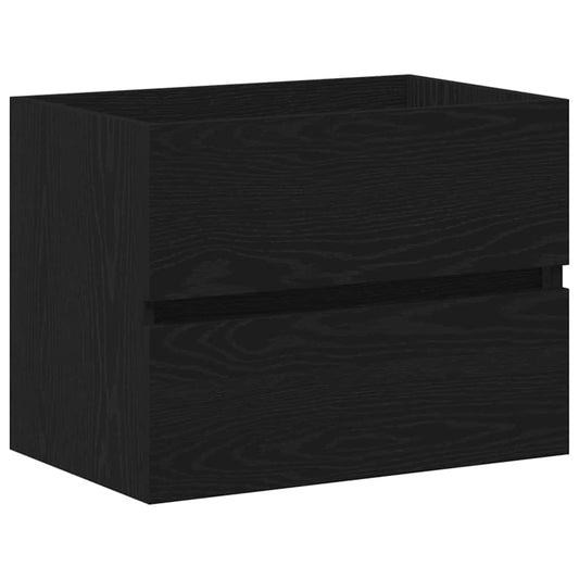 Spülbeckenschrank Schwarz Eiche 60x38,5x45 cm Holzwerkstoff