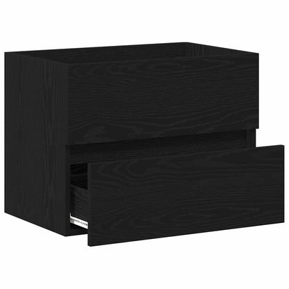 Spülbeckenschrank Schwarz Eiche 60x38,5x45 cm Holzwerkstoff