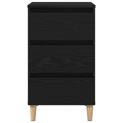 Nachttisch Schwarze Eiche 40 x 35 x 69 cm Holzwerkstoff