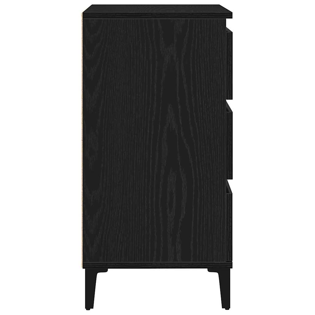Sideboard Schwarze Eiche 60 x 35 x 70 cm Holzwerkstoff