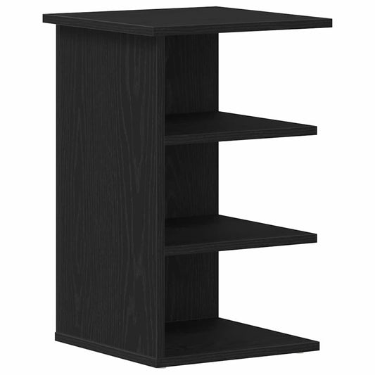 Seitenschrank Schwarz Eichen-Optik 35 x 35 x 55 cm