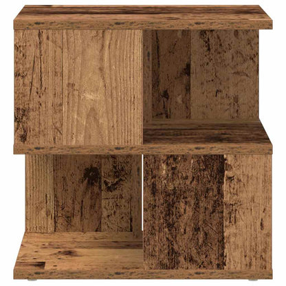 Beistelltisch mit Regal Altholz 30 x 30 x 55 cm Holzwerkstoff