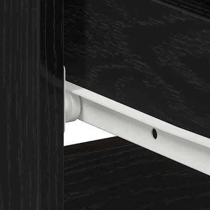 Nachttisch Schwarz Eichen-Optik 50 x 40 x 43,5 cm Holzwerkstoff