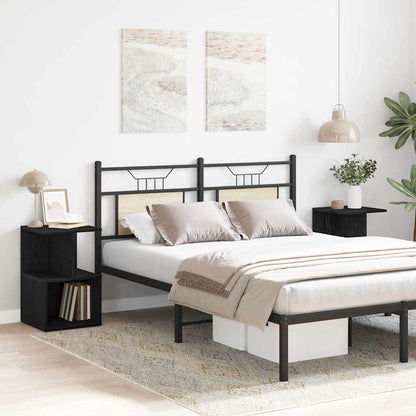 Nachttisch 2 pcs Schwarze Eiche 35 x 35 x 55 cm Holzwerkstoff