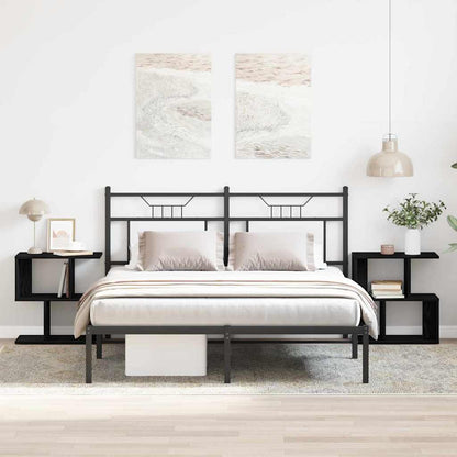 Nachttisch 2 pcs Schwarze Eiche 50 x 30 x 51,5 cm Holzwerkstoff