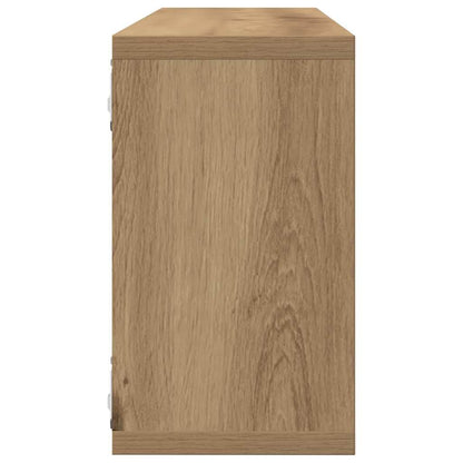 Wandregal 2 pcs Artisan-Eiche 80 x 15 x 26 cm Holzwerkstoff