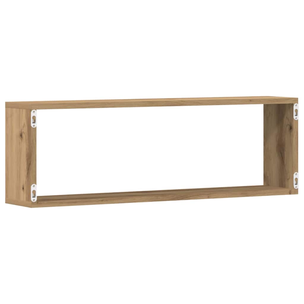 Wandregal 4 pcs Artisan-Eiche 80 x 15 x 26 cm Holzwerkstoff