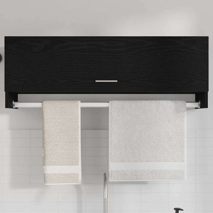 Kleiderschrank Schwarz Eichen-Optik 100 x 32,5 x 35 cm