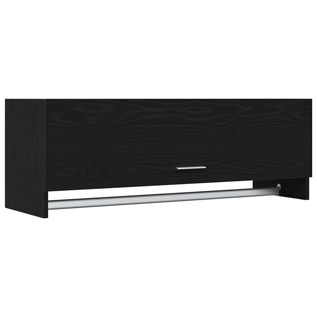 Kleiderschrank Schwarz Eichen-Optik 100 x 32,5 x 35 cm