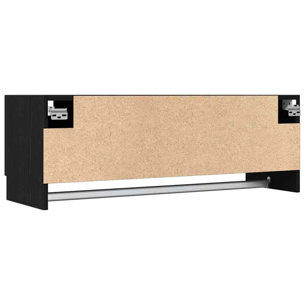 Kleiderschrank Schwarz Eichen-Optik 100 x 32,5 x 35 cm