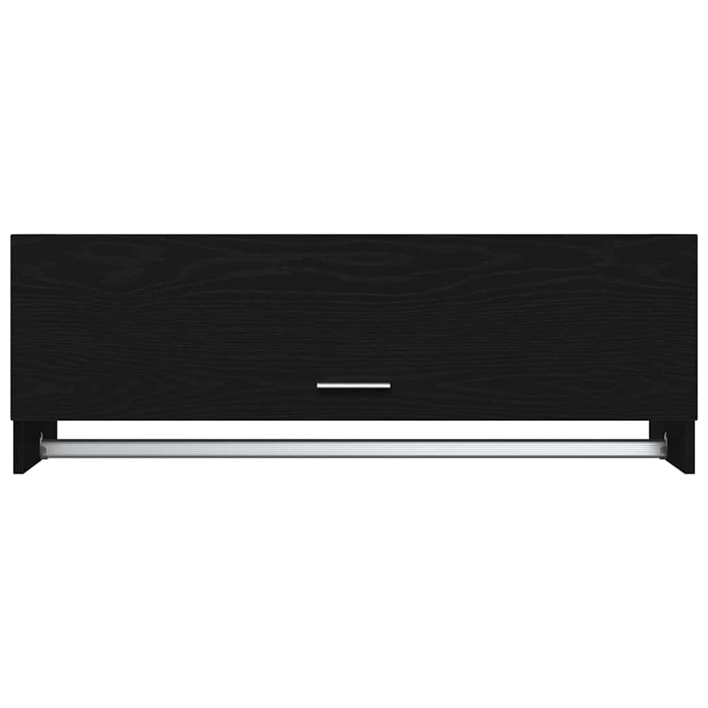 Kleiderschrank Schwarz Eichen-Optik 100 x 32,5 x 35 cm