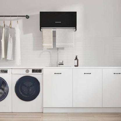 Kleiderschrank Schwarz Eichen-Optik 70 x 32,5 x 35 cm