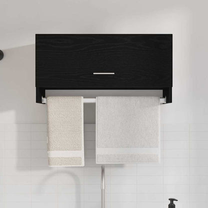 Kleiderschrank Schwarz Eichen-Optik 70 x 32,5 x 35 cm