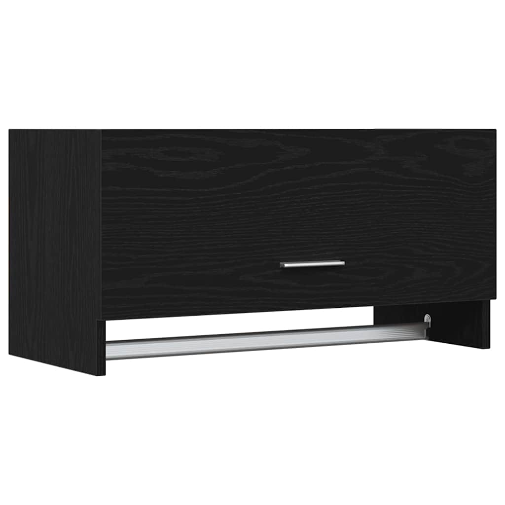 Kleiderschrank Schwarz Eichen-Optik 70 x 32,5 x 35 cm