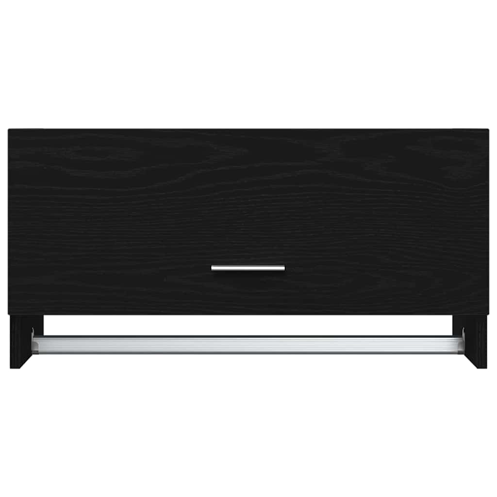 Kleiderschrank Schwarz Eichen-Optik 70 x 32,5 x 35 cm