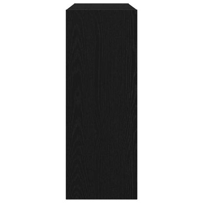 Konsolentisch Schwarz Eichen-Optik 105 x 30 x 80 cm