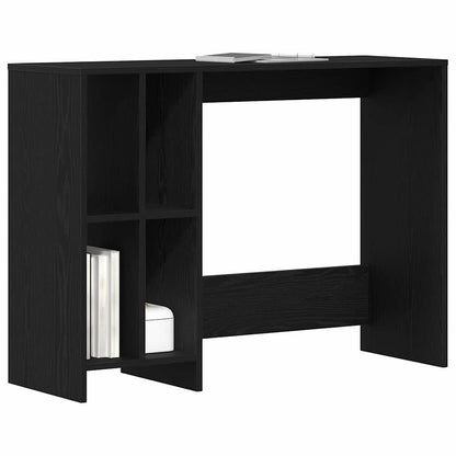 Schreibtisch mit Regal Schwarz Eichen-Optik 102,5 x 35 x 75 cm