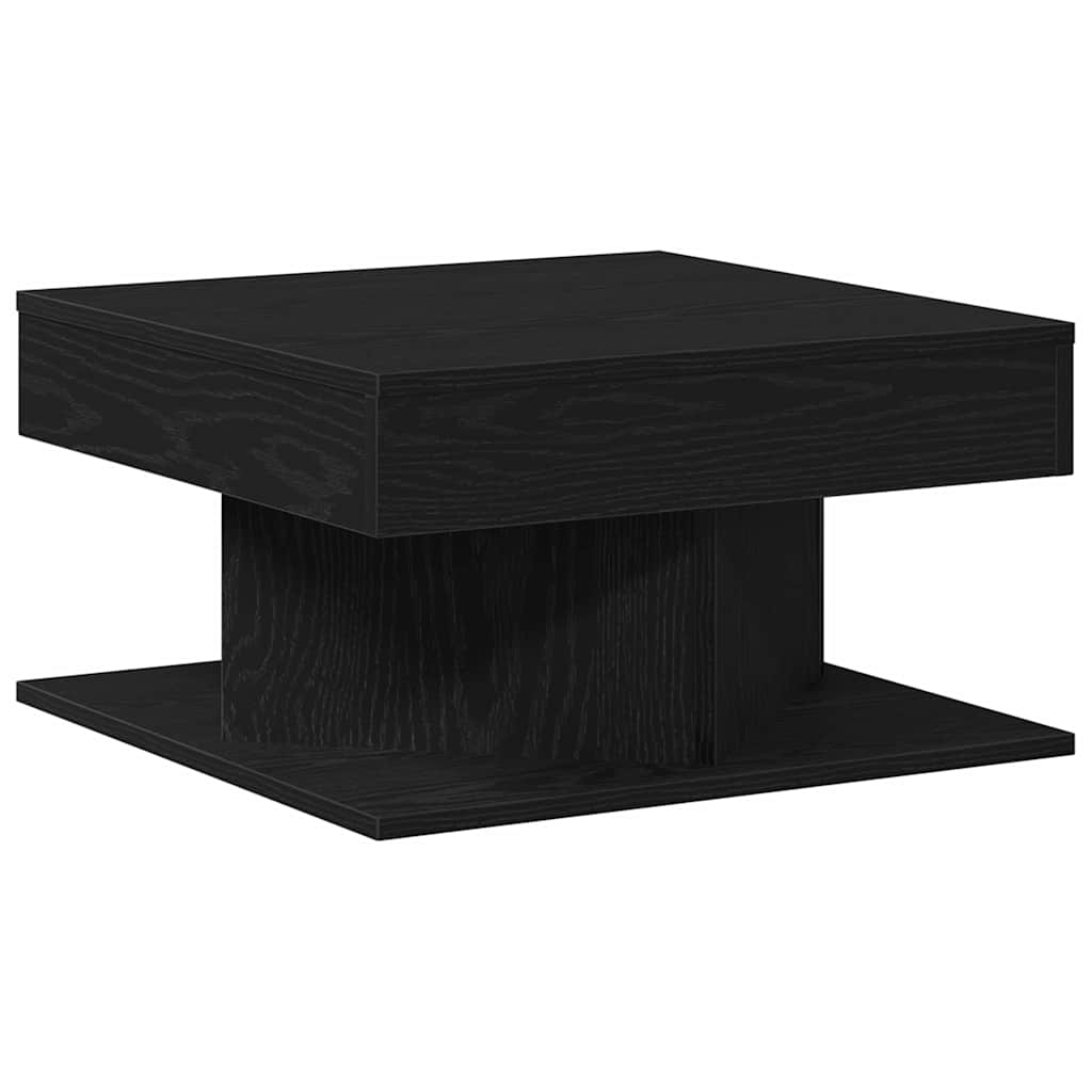 Couchtisch Schwarz Eichen-Optik 57 x 57 x 30 cm Holzwerkstoff