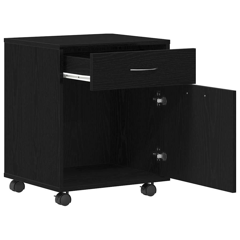 Rollschrank Schwarze Eiche 45 x 38 x 54 cm Holzwerkstoff