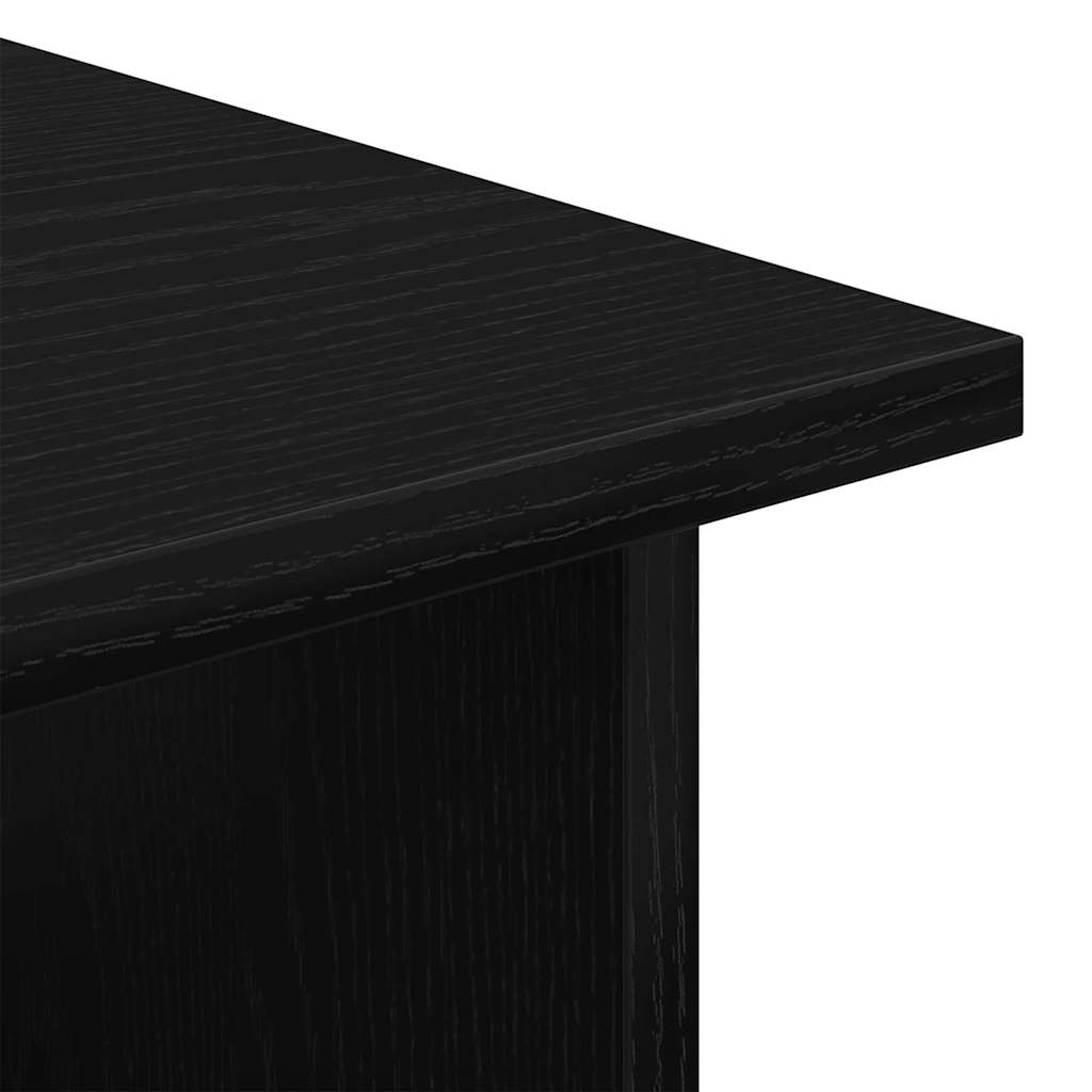 Rollschrank Schwarz Eichen-Optik 60 x 45 x 55 cm Holzwerkstoff