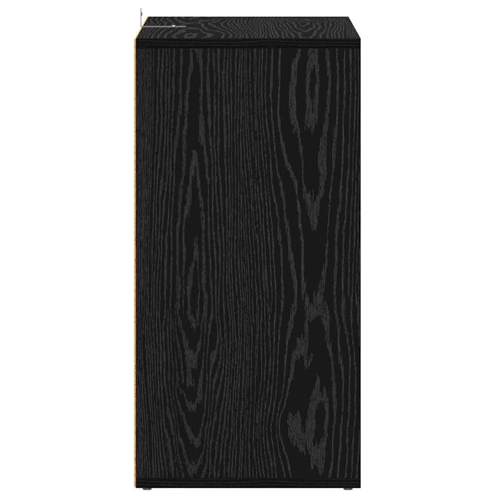 Schuhschrank Schwarze Eiche 60 x 35 x 70 cm Holzwerkstoff