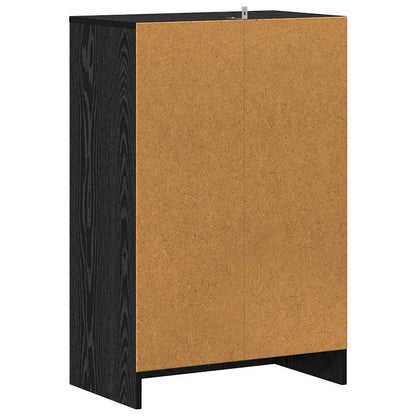 Schuhschrank Schwarze Eiche 60 x 35 x 92 cm Holzwerkstoff