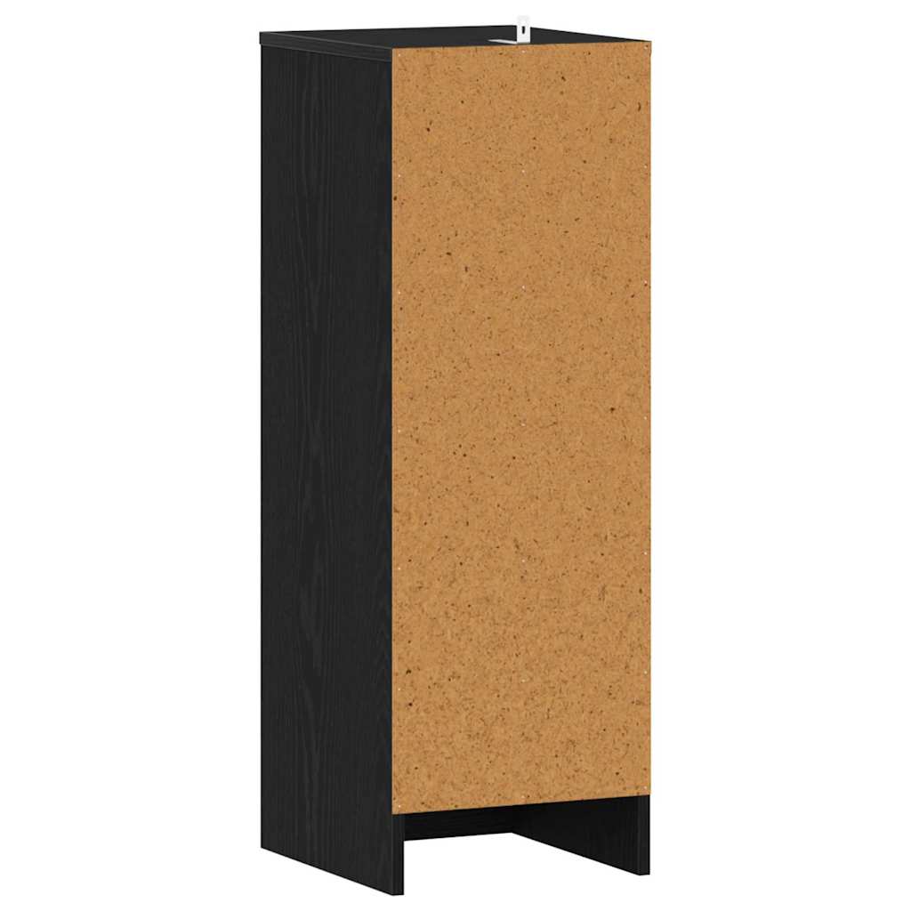 Schuhschrank Schwarz Eichen-Optik 32 x 35 x 92 cm Holzwerkstoff
