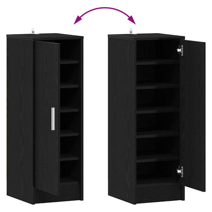 Schuhschrank Schwarze Eiche 32 x 35 x 92 cm Holzwerkstoff