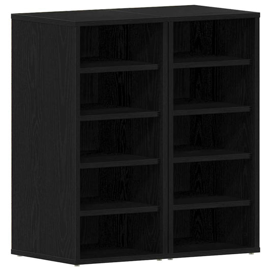 Schuhschrank 2 pcs Schwarze Eiche 32 x 35 x 70 cm Holzwerkstoff