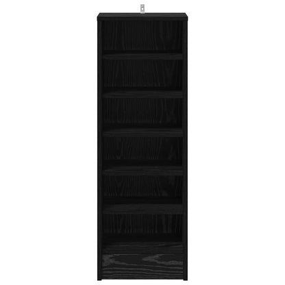 Schuhschrank Schwarz Eichen-Optik 32 x 35 x 90 cm Holzwerkstoff