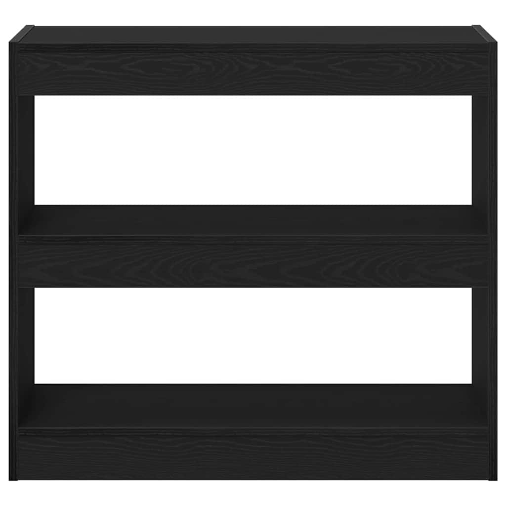 Bücherregal 2 pcs Schwarz Eichen-Optik 80 x 30 x 72 cm