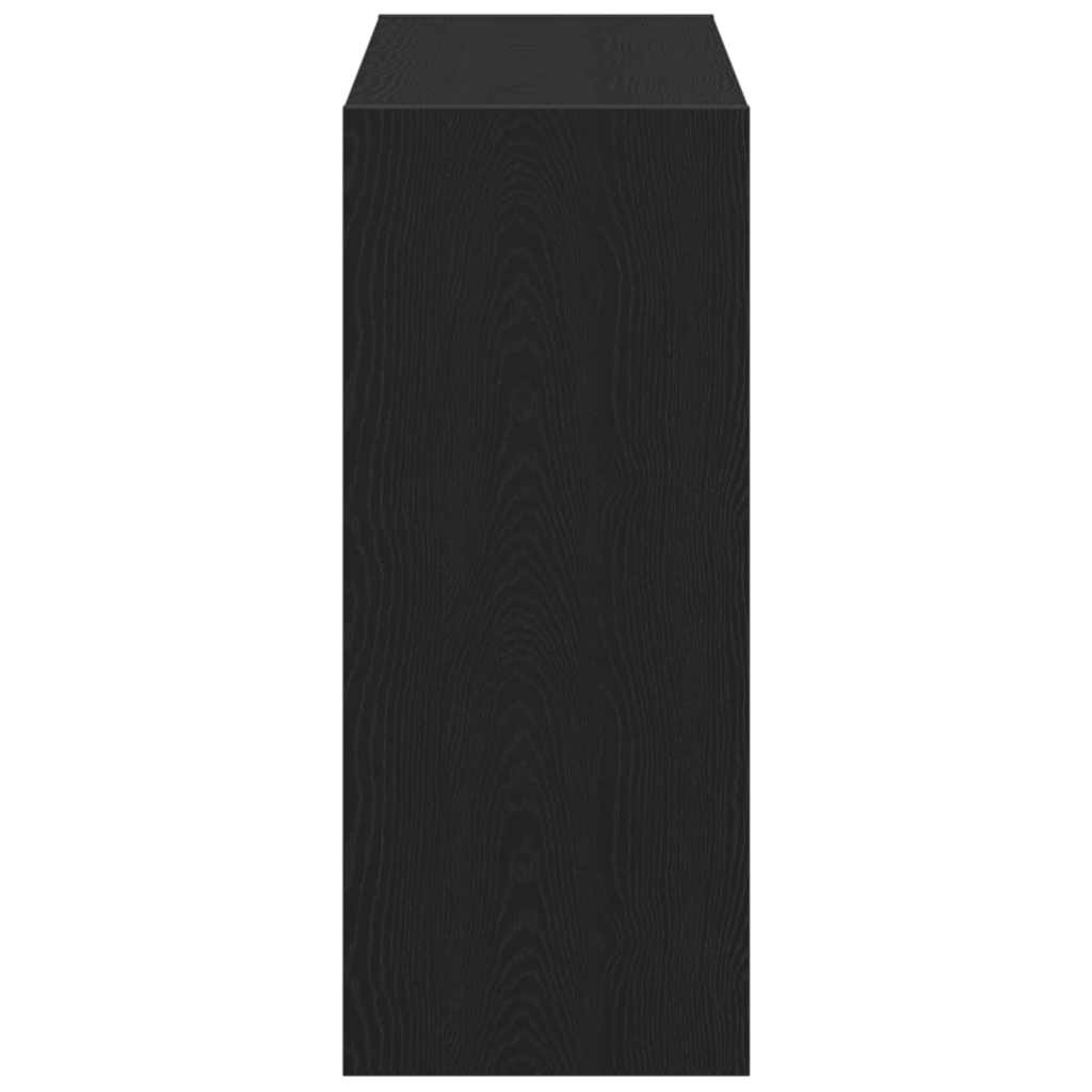 Bücherregal 2 pcs Schwarz Eichen-Optik 80 x 30 x 72 cm