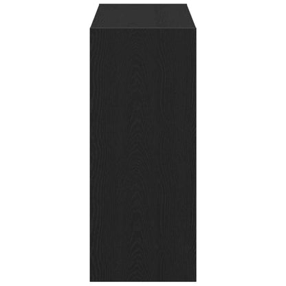 Bücherregal 2 pcs Schwarz Eichen-Optik 80 x 30 x 72 cm