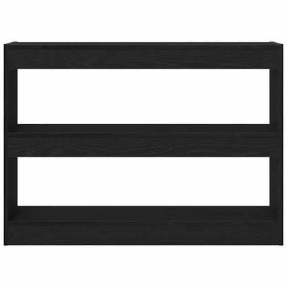 Bücherregal Schwarz Eichen-Optik 100 x 30 x 72 cm Holzwerkstoff