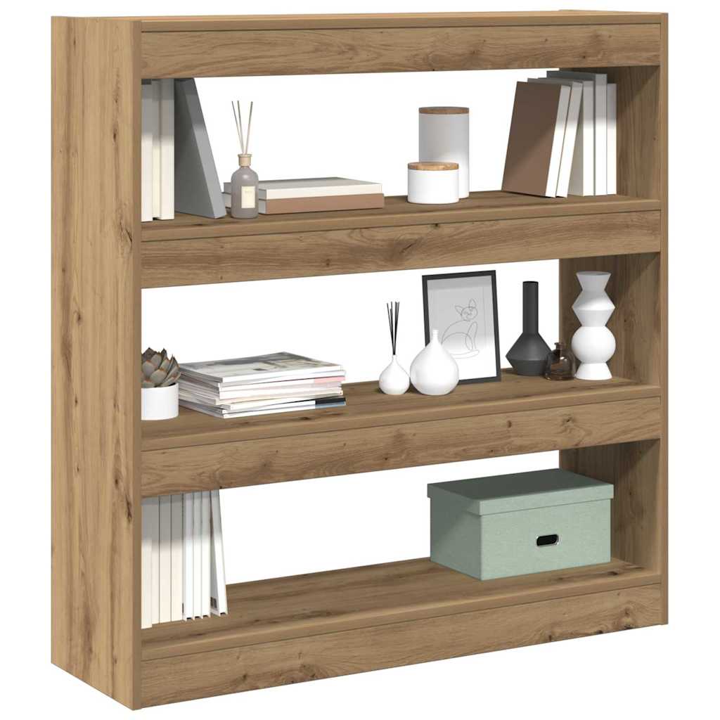 Bücherregal Eiche handwerklich 100 x 30 x 103 cm Holzwerkstoff