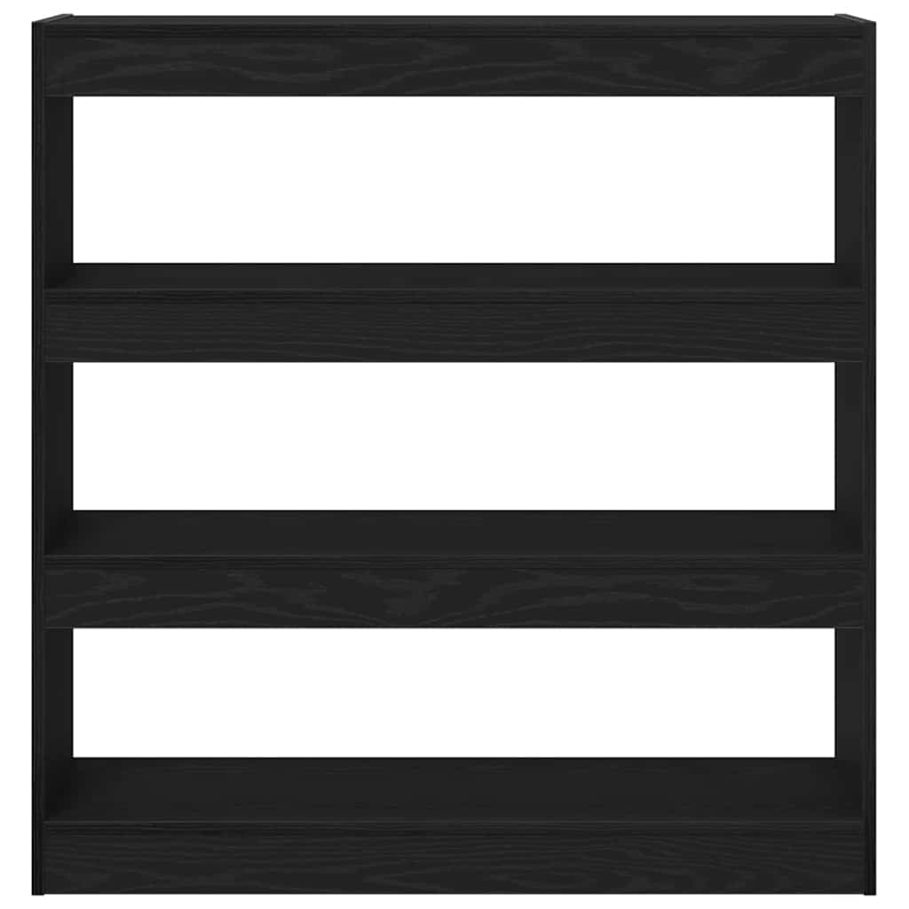 Bücherregal Schwarz Eichen-Optik 100 x 30 x 103 cm