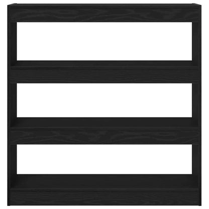 Bücherregal Schwarz Eichen-Optik 100 x 30 x 103 cm