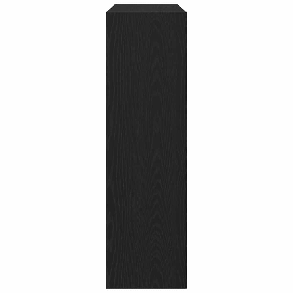 Bücherregal Schwarz Eichen-Optik 100 x 30 x 103 cm