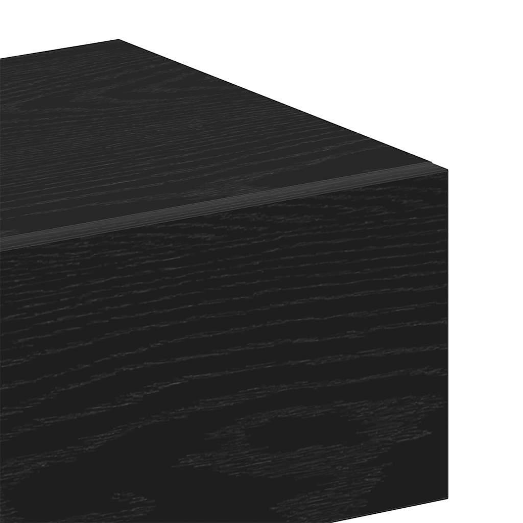 Nachttisch Schwarze Eiche 46 x 29,5 x 30 cm Holzwerkstoff