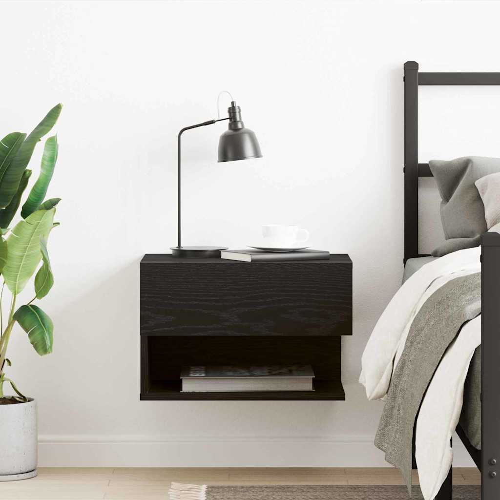 Nachttisch Schwarze Eiche 46 x 29,5 x 30 cm Holzwerkstoff