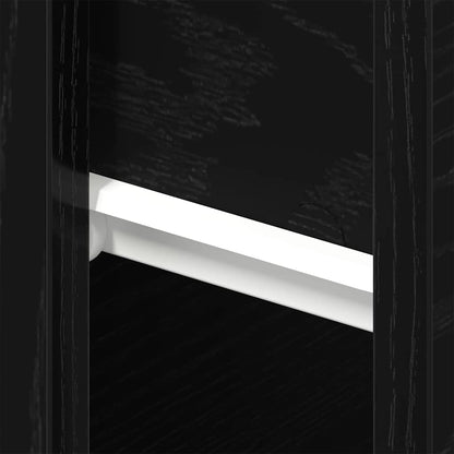 Nachttisch 2 pcs Schwarze Eiche 46 x 29,5 x 30 cm Holzwerkstoff