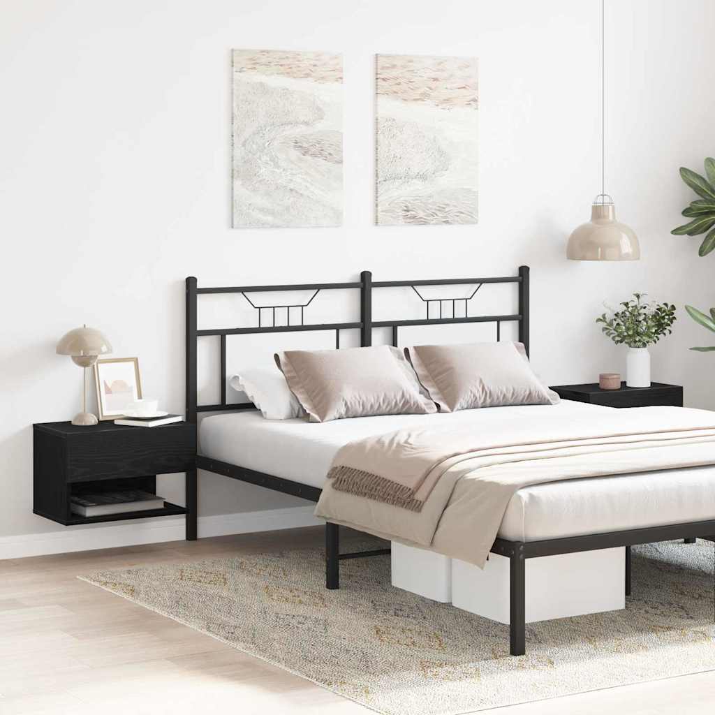 Nachttisch 2 pcs Schwarze Eiche 46 x 29,5 x 30 cm Holzwerkstoff