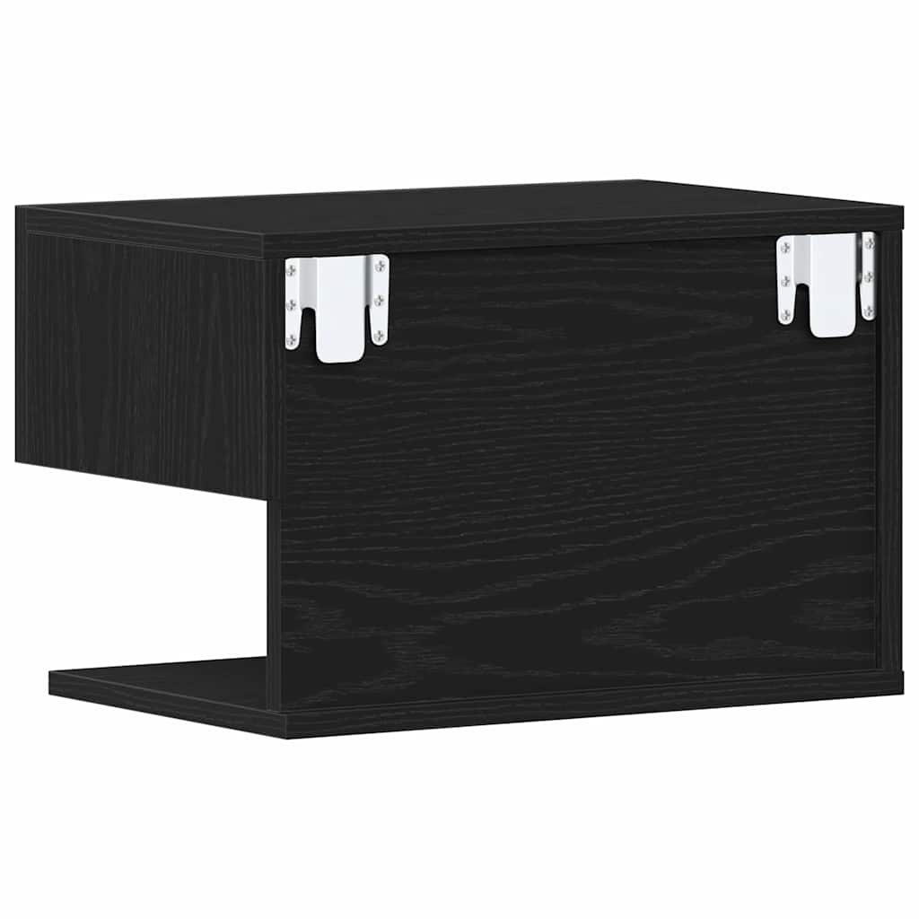 Nachttisch 2 pcs Schwarze Eiche 46 x 29,5 x 30 cm Holzwerkstoff