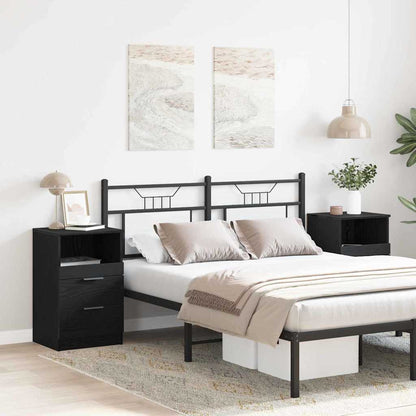 Nachttisch 2 pcs Schwarze Eiche 40 x 35 x 65 cm Holzwerkstoff